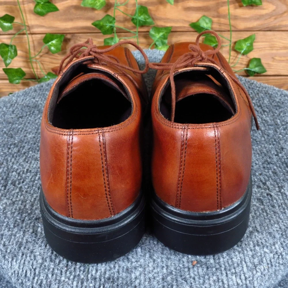 Rockport Essential Details Men Apron Toe Casual Shoe‎ 11.5 Office Tan Leather